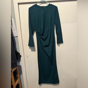 Green maxi dress